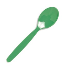 Cuchara de plástico 14 cm.verde  53018VE