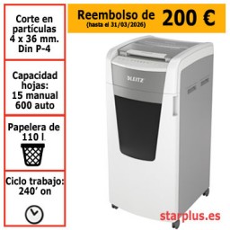 Destructora automática Leitz  IQ Pro 600 P4 blanca 80170000