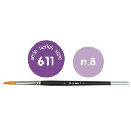 6 pinceles 611 nº 8 Milan 0461108B
