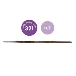 12 pinceles 321 nº 2 Milan 80475B