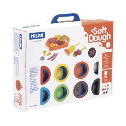 8 botes 59g. Soft Dough herramientas barbacoa Milan 913308BBQ