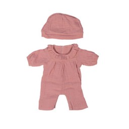 Pijama rosa gorro Miniland 31584