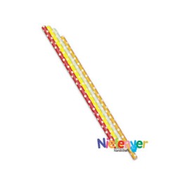 25 pajitas papel lunares 20cm. Niefenver 2000115