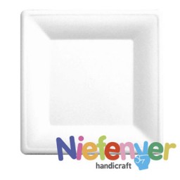 50 platos celulosa 20x20cm. Niefenver 2300101