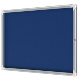 Vitrina Premium Plus fieltro azul 8 Din A-4 Nobo 1915327