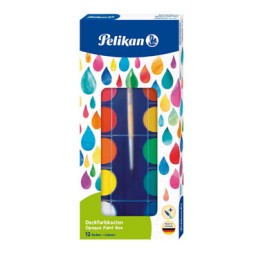 Caja 12 acuarelas con pincel Pelikan F355