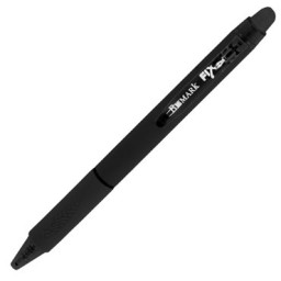 Bolígrafo borrable negro Bismark 330216