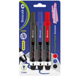 PQ3 marcadores permanentes retráctiles Bismark 332572