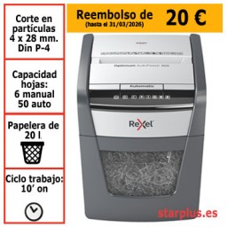 Destructora automática Rexel Optimum AutoFeed 50X