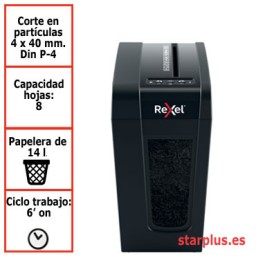 Destructora papel Rexel X8-SL uso moderado 2020126EU