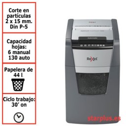 Destructora automática Rexel Optimum AutoFeed 130M microcorte