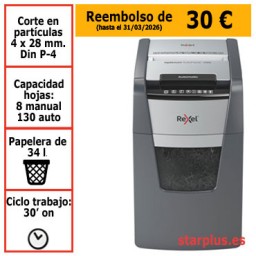 Destructora automática Rexel Optimum AutoFeed 130X