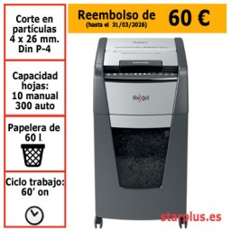 Destructora automática minicorte Rexel Optimum AutoFeed 300X 2020300XEU