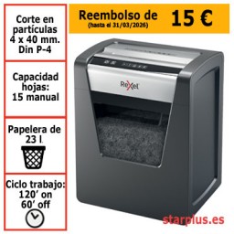 Destructora papel Rexel Momentum X415 uso profesional 2104576EU