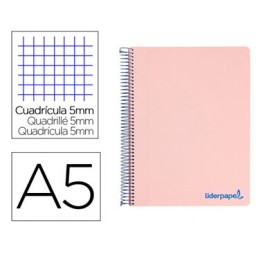 Cuaderno WONDER PP 120HJ Din A-5 rosa Liderpapel 09235