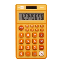 Calculadora de bolsillo naranja Liderpapel 163475