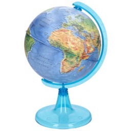 Globo terráqueo mapa físico