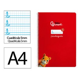 Cuaderno Pautaguía A4 pauta 5 mm. verde Liderpapel 171780