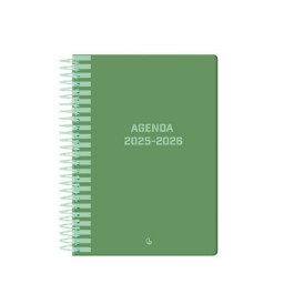 Agenda escolar Classic D/P verde Liderpapel 172353