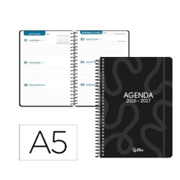 Agenda escolar Classic S/V negra Liderpapel 174779