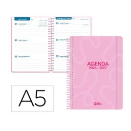 Agenda escolar Classic S/V rosa Liderpapel 174781