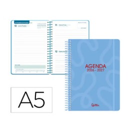 Agenda escolar Classic D/P celeste Liderpapel 174793