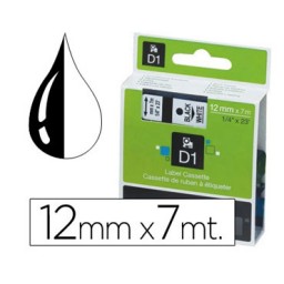 Cinta D1 12 mm. negro/blanco 45013 Dymo S0720530