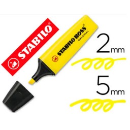 Marcador flúor amarillo Stabilo Boss 70/24