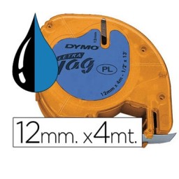Cinta Letratag 12 mm. negro/plata 91208 Dymo S0721730
