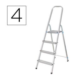 Escalera aluminio 4 peldaños Q-Connect 31967