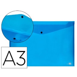 Dossier broche PP Din A-3 azul Liderpapel 32837
