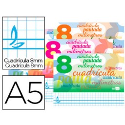 Libreta Pautaguía A-5 pauta 8mm. Liderpapel 57781